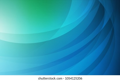 Light Blue, Green vector background with lava shapes. Creative geometric illustration in marble style with gradient. Textured wave pattern for backgrounds.