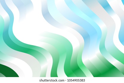 Light Blue, Green vector background with bubble shapes. Colorful illustration in abstract marble style with gradient. The template for cell phone backgrounds.