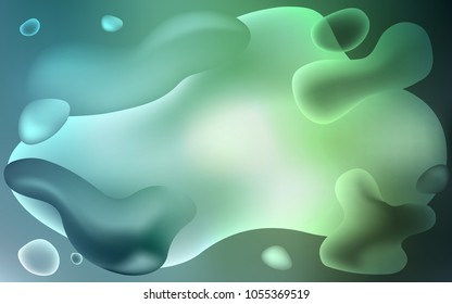 Light Blue, Green vector background with lamp shapes. Brand-new colored illustration in memphis style with gradient. Memphis design for your web site.