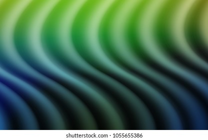 Light Blue, Green vector background with bubble shapes. Shining crooked illustration in marble style. Marble style for your business design.