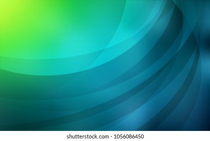 Light Blue, Green vector background with lamp shapes. Glitter abstract illustration with wry lines. A new texture for your  ad, booklets, leaflets.