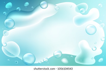 Light Blue, Green vector background with lava shapes. Modern gradient abstract illustration with bandy lines. The elegant pattern for brand book.