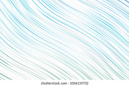 Light Blue, Green vector background with liquid shapes. An elegant bright illustration with gradient. Brand-new design for your ads, poster, banner.