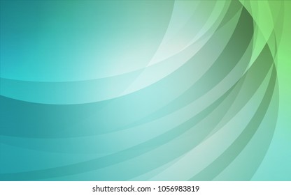 Light Blue, Green vector background with lava shapes. Blurred geometric sample with gradient bubbles.  A completely new memphis design for your business.