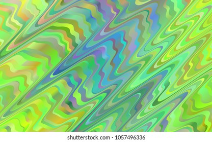 Light Blue, Green vector background with bubble shapes. Colorful illustration in abstract marble style with gradient. The template for cell phone backgrounds.
