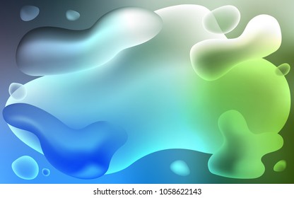 Light Blue, Green vector background with bent lines. Glitter abstract illustration with wry lines. Brand-new design for your ads, poster, banner.