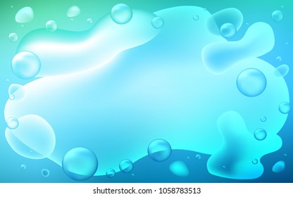 Light Blue, Green vector background with bent lines. An elegant bright illustration with gradient. Brand-new design for your ads, poster, banner.