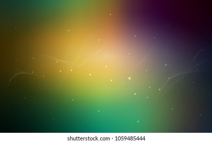 Light Blue, Green vector background with bubbles. Beautiful colored illustration with blurred circles in nature style. The pattern can be used for ads, leaflets of liquid.