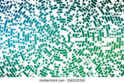 Light Blue, Green vector background with bent lines. A vague circumflex abstract illustration with gradient. A new texture for your  ad, booklets, leaflets.