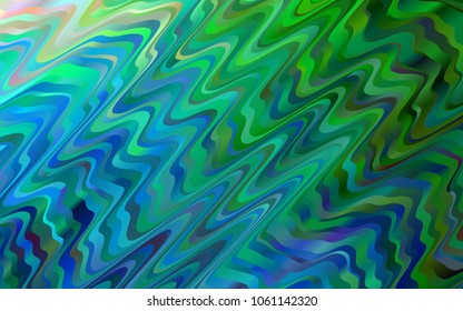 Light Blue, Green vector background with lamp shapes. Colorful illustration in abstract marble style with gradient. Marble style for your business design.