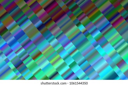 Light Blue, Green vector background with straight lines. Glitter abstract illustration with colored sticks. Smart design for your business advert.
