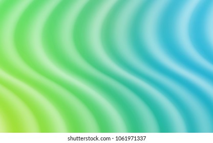 Light Blue, Green vector background with lava shapes. A vague circumflex abstract illustration with gradient. Marble design for your web site.