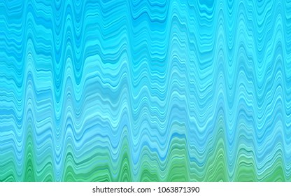 Light Blue, Green vector background with liquid shapes. A completely new color illustration in marble style. Marble style for your business design.