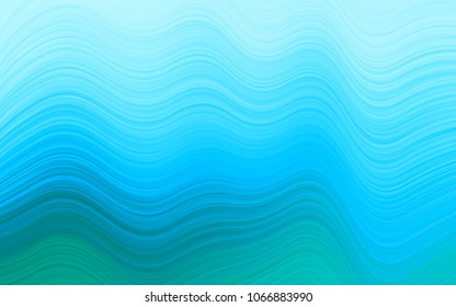 Light Blue, Green vector background with abstract lines. illustration in abstract marble style with gradient. The template for cell phone backgrounds.