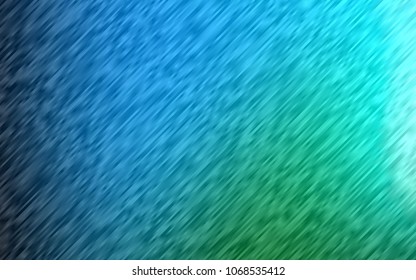 Light Blue, Green vector background with straight lines. Glitter abstract illustration with colored sticks. The template can be used as a background.