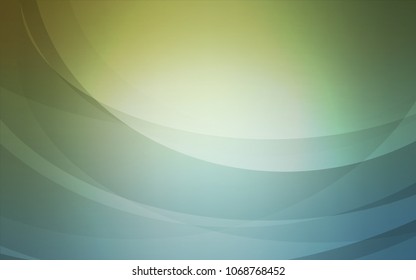 Light Blue, Green vector background with lava shapes. Shining illustration, which consist of blurred lines, circles. Pattern for your business design.