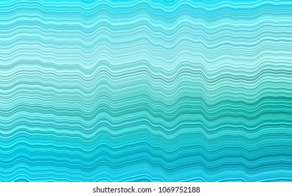 Light Blue, Green vector background with abstract lines. Shining illustration, which consist of blurred lines, circles. Marble style for your business design.