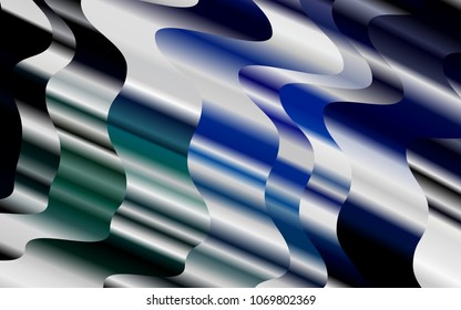 Light Blue, Green vector background with bent ribbons. Colorful illustration in abstract marble style with gradient. Marble design for your web site.