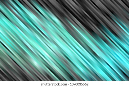 Light Blue, Green vector background with straight lines. Shining colored illustration with narrow lines. The pattern can be used as ads, poster, banner for commercial.