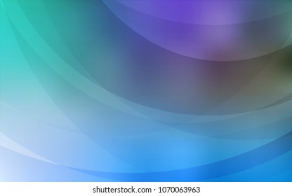 Light Blue, Green vector background with bubble shapes. Blurred geometric sample with gradient bubbles.  Textured wave pattern for backgrounds.