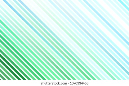Light Blue, Green vector background with straight lines. Modern geometrical abstract illustration with staves. The pattern can be used for websites.