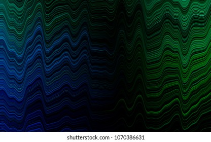 Light Blue, Green vector background with liquid shapes. A sample with blurred bubble shapes. A completely new template for your business design.