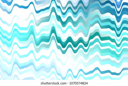 Light Blue, Green vector background with lava shapes. A vague circumflex abstract illustration with gradient. A completely new template for your business design.