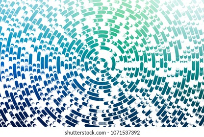 Light Blue, Green vector background with bubble shapes. Creative illustration in halftone marble style with gradient. New composition for your brand book.