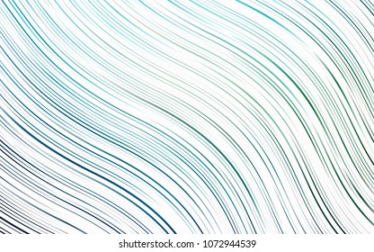 Light Blue, Green vector background with bent ribbons. An elegant bright illustration with gradient. The template for cell phone backgrounds.