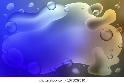 Light Blue, Green vector background with lamp shapes. Glitter abstract illustration with wry lines. Textured wave pattern for backgrounds.