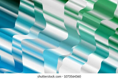 Light Blue, Green vector background with abstract lines. Geometric illustration in marble style with gradient.  The template for cell phone backgrounds.