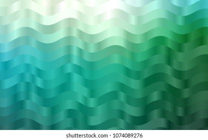 Light Blue, Green vector background with curved circles. A vague circumflex abstract illustration with gradient. Marble style for your business design.