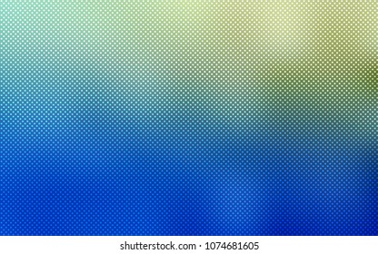 Light Blue, Green vector background with bubbles. Glitter abstract illustration with blurred drops of rain. Completely new template for your brand book.