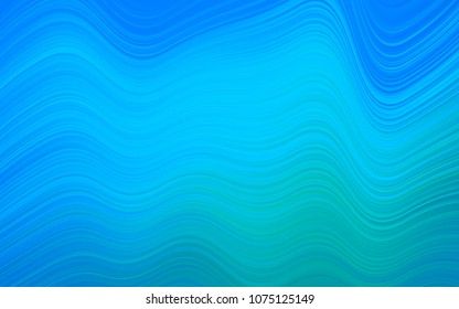 Light Blue, Green vector background with bubble shapes. Modern gradient abstract illustration with bandy lines. Marble design for your web site.