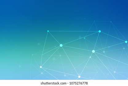 Light Blue, Green vector background with bubbles, lines. Illustration with set of colorful abstract circles and lines. Completely new template for your brand book.
