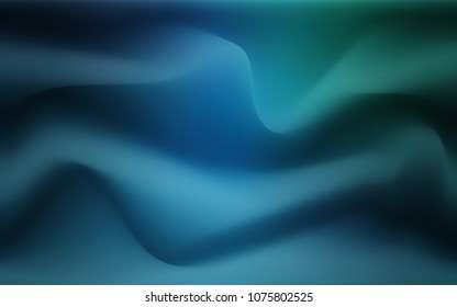 Light Blue, Green vector background with lava shapes. Creative illustration in halftone marble style with gradient. A new texture for your  ad, booklets, leaflets.