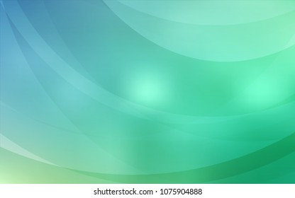 Light Blue, Green vector background with lava shapes. Shining illustration, which consist of blurred lines, circles. Textured wave pattern for backgrounds.