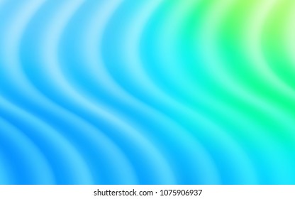 Light Blue, Green vector background with curved circles. Creative illustration in halftone marble style with gradient. Pattern for your business design.
