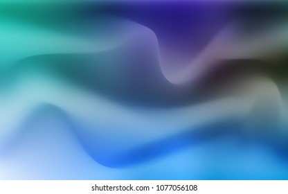 Light Blue, Green vector background with lava shapes. Shining crooked illustration in marble style. Marble style for your business design.