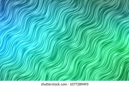Light Blue, Green vector background with curved circles. Brand-new colored illustration in marble style with gradient. Marble style for your business design.