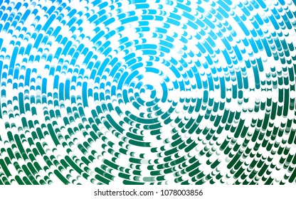 Light Blue, Green vector background with bent lines. Shining crooked illustration in marble style. The best blurred design for your business.