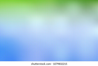 Light Blue, Green vector background with bubbles. Abstract illustration with colored bubbles in nature style. Pattern can be used for ads, leaflets.