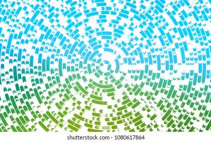 Light Blue, Green vector background with abstract lines. Brand-new colored illustration in marble style with gradient. Textured wave pattern for backgrounds.
