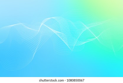 Light Blue, Green vector background with bubbles. Blurred bubbles on abstract background with colorful gradient. New design for ad, poster, banner of your website.