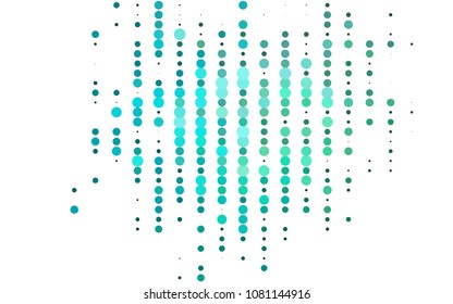 Light Blue, Green vector  background with bubbles. Blurred bubbles on abstract background with colorful gradient. Beautiful design for your business natural advert.