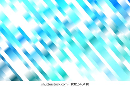 Light Blue, Green vector background with straight lines. Glitter abstract illustration with colored sticks. Best design for your ad, poster, banner.