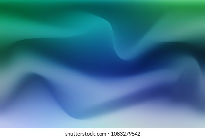 Light Blue, Green vector background with abstract circles. Creative illustration in halftone marble style with gradient. The template for cell phone backgrounds.