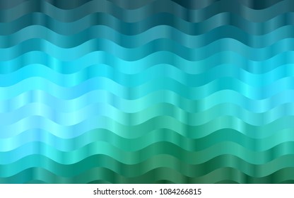 Light Blue, Green vector background with lava shapes. A vague circumflex abstract illustration with gradient. A completely new template for your business design.