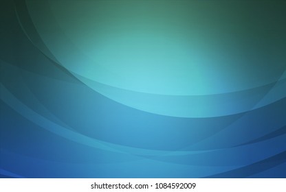 Light Blue, Green vector background with abstract circles. Blurred geometric sample with gradient bubbles.  The template for cell phone backgrounds.