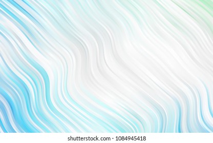 Light Blue, Green vector background with bubble shapes. Creative geometric illustration in marble style with gradient. Marble design for your web site.